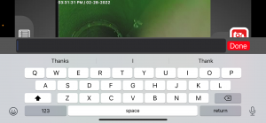 Text overlay keyboard